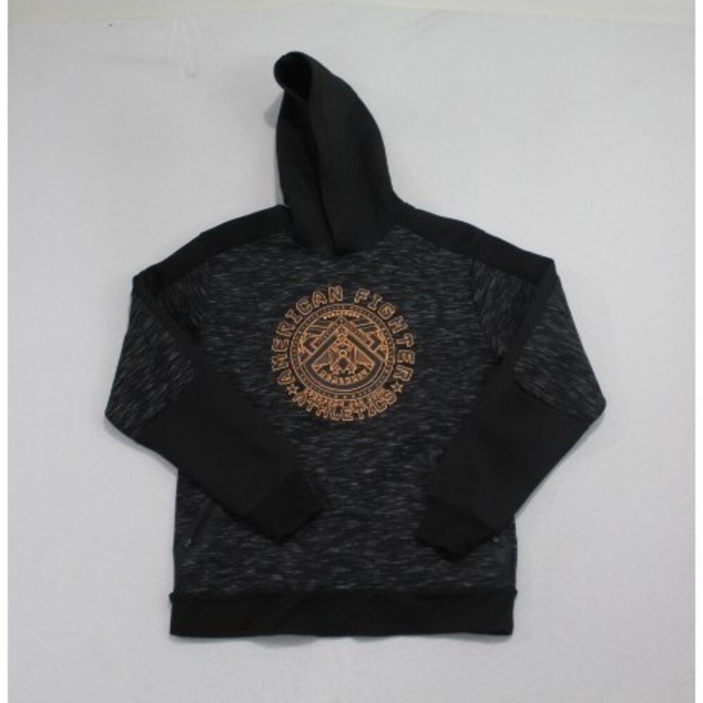 American Fighter Hoodie Youth Large Black Good Graphic Pullover Sweater